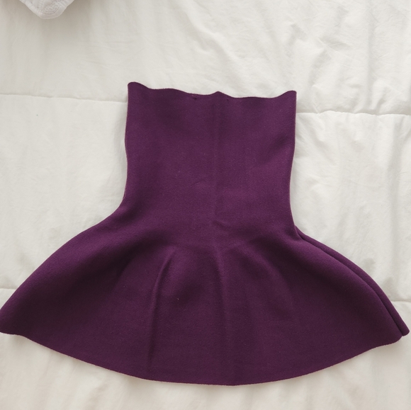 Zara Peplum Knit Top Size S - Picture 4 of 13